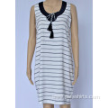 Women Striped Sleeveless Dress